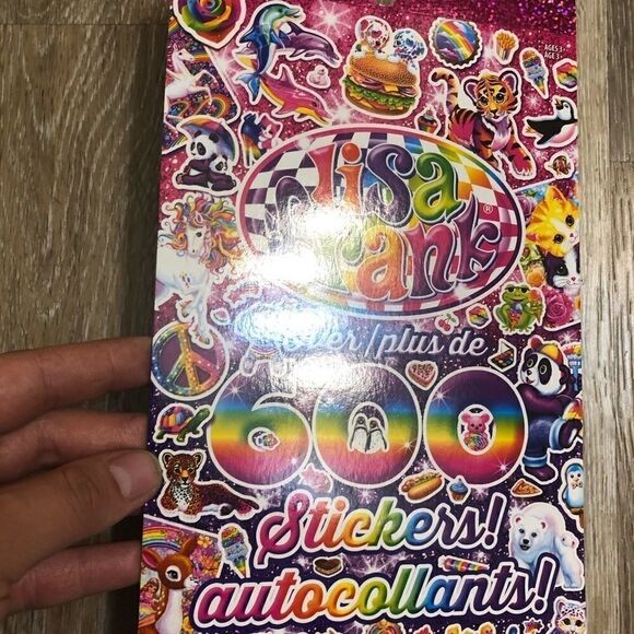 FREE WITH ANY PURCHASE LISA FRANK Authentic 600pc Sticker Book 5 pages 🌈 - Picture 8 of 11